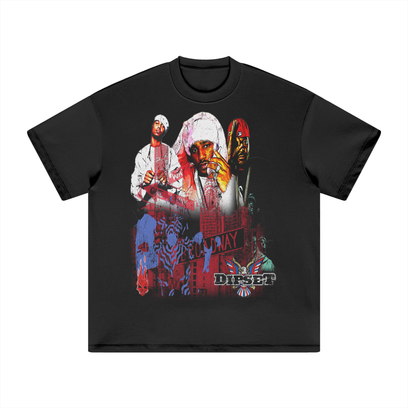 OMERTA "Diplomatic Immunity" Black Tee