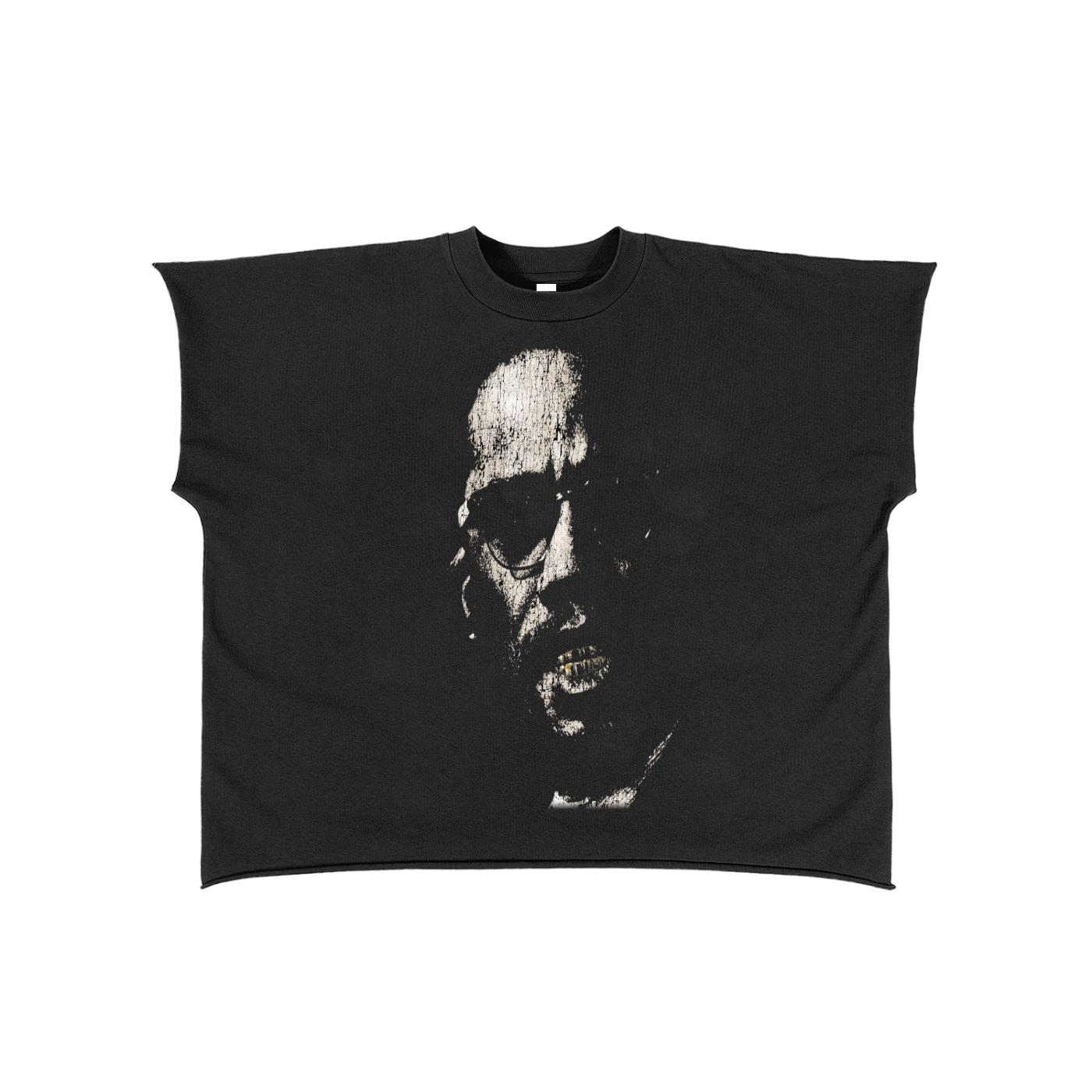 Raw Edge Boxy Non-Shrink T-Shirt