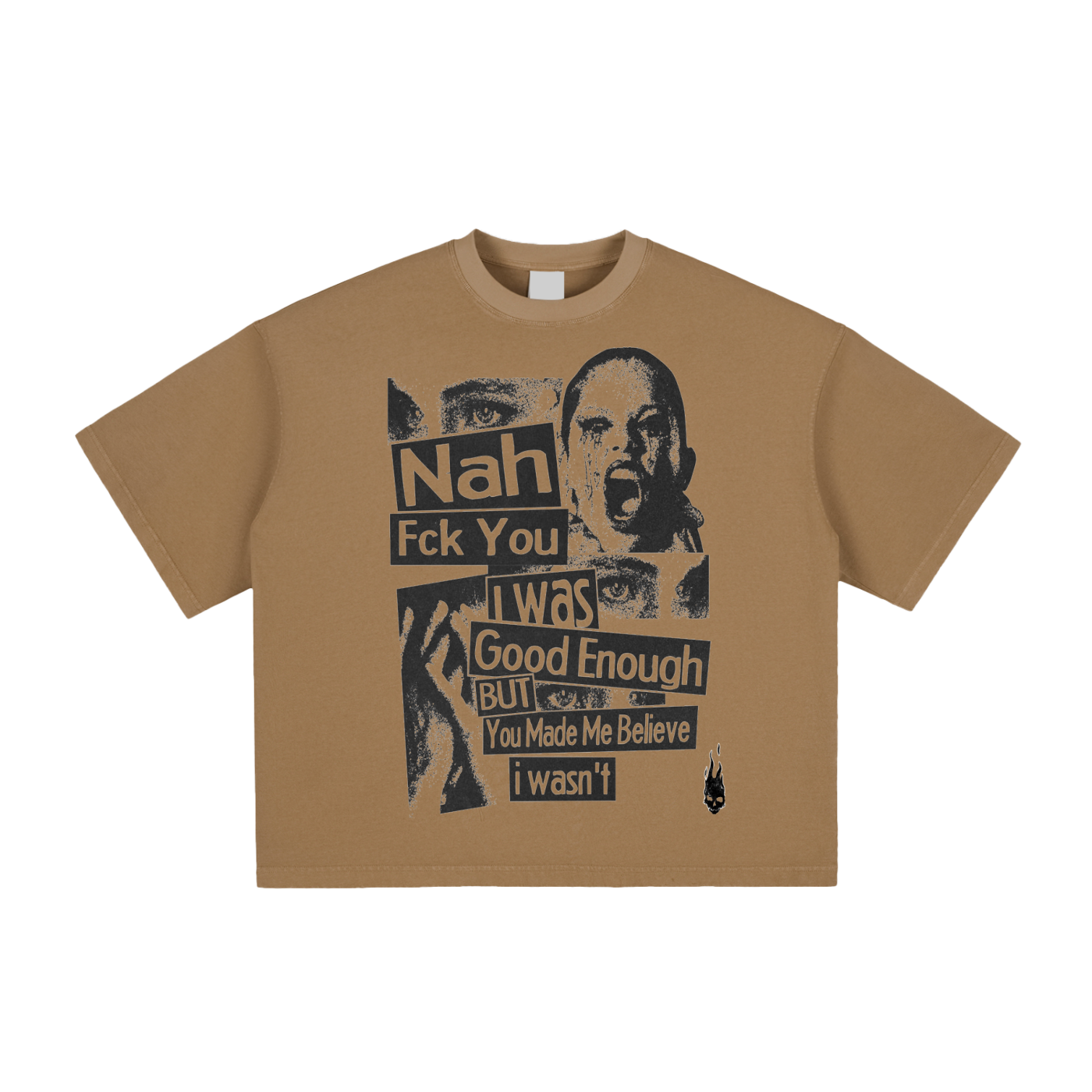 Original London "I Was Good Enough" Vintage Washed Boxy T-Shirt
