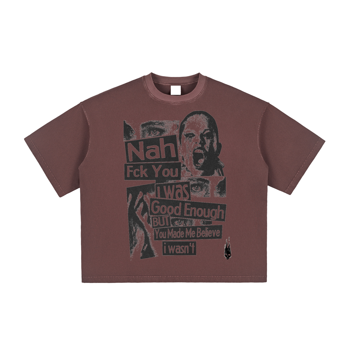 Original London "I Was Good Enough" Vintage Washed Boxy T-Shirt