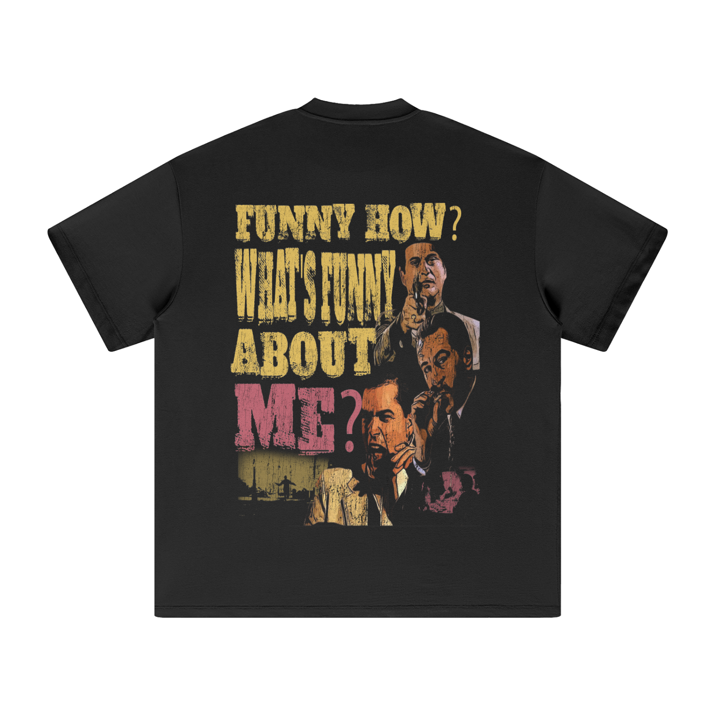 OMERTA "Funny How?" Black T-Shirt