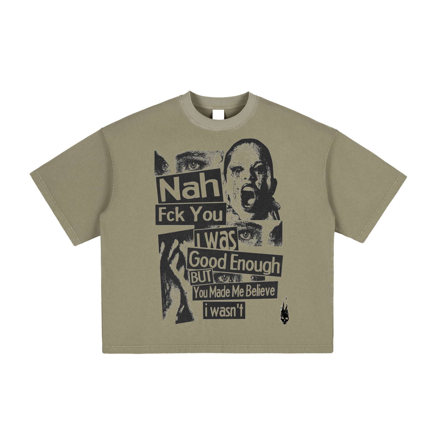 Original London "I Was Good Enough" Vintage Washed Boxy T-Shirt