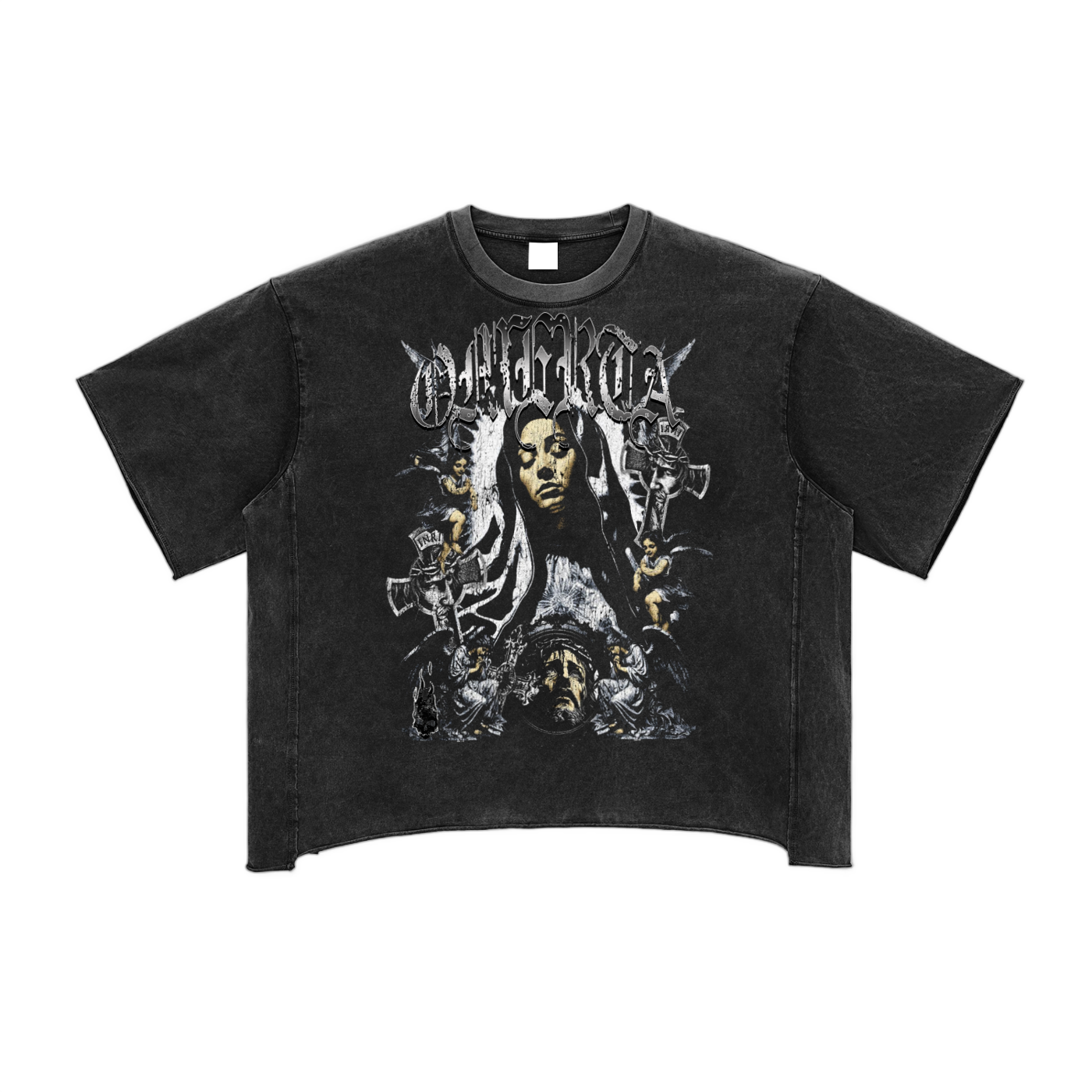 OMERTA "Blessings" Snow Washed Boxy T-Shirt
