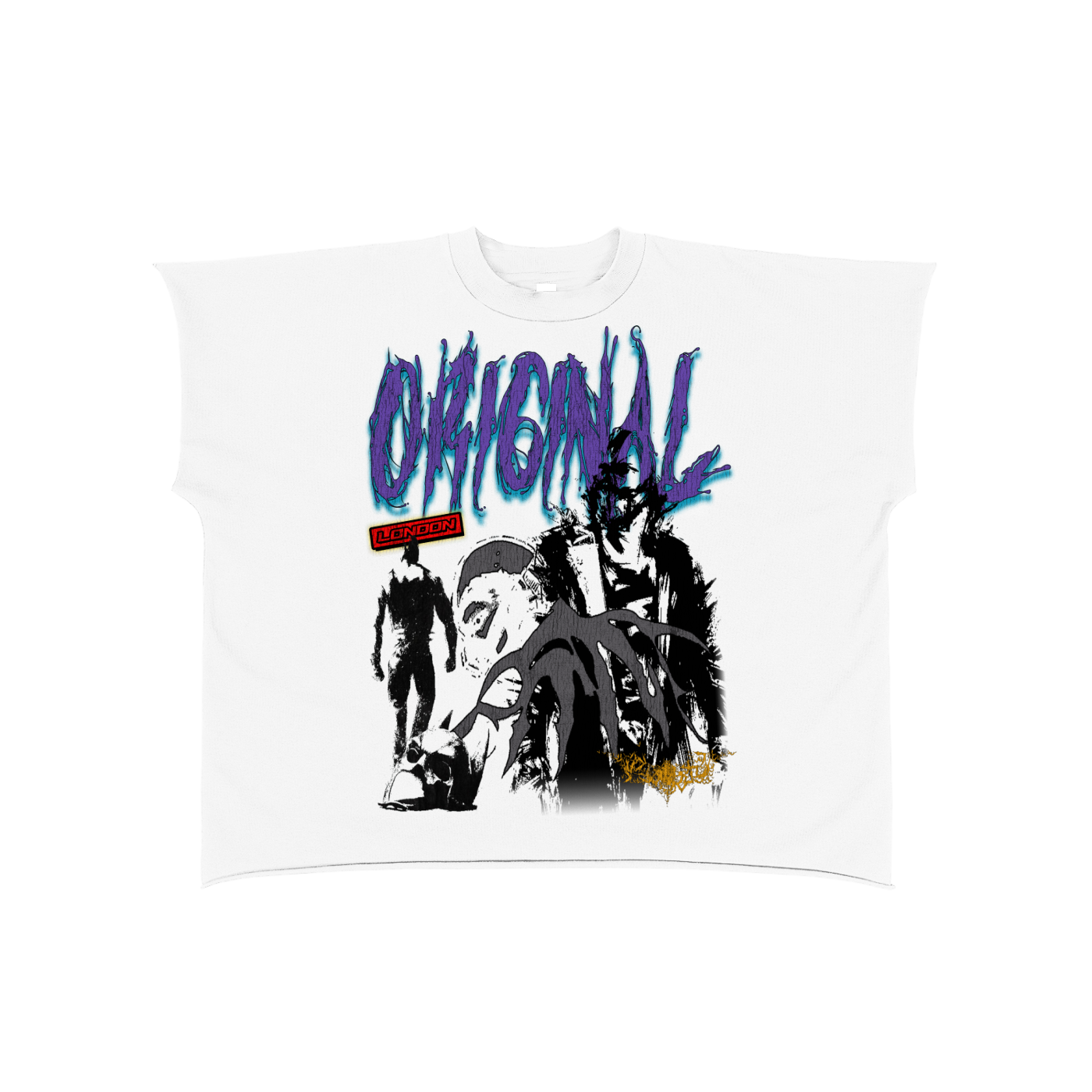 "Original London" Fear Comes Later" Boxy Non-Shrink T-Shirt