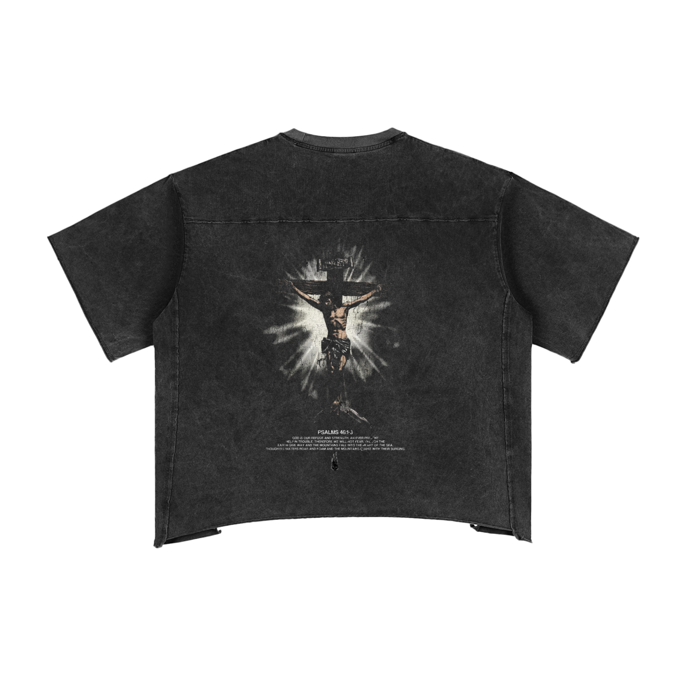 OMERTA "Blessings" Snow Washed Boxy T-Shirt