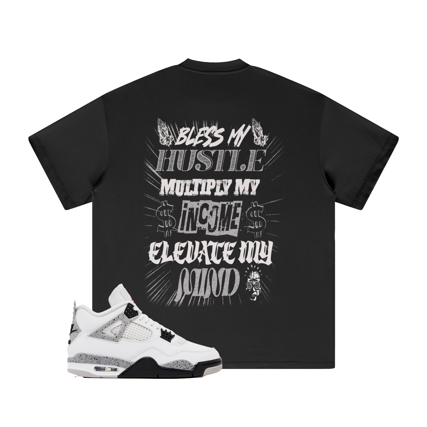 OMERTA "Ski Mask Way" Black Tee