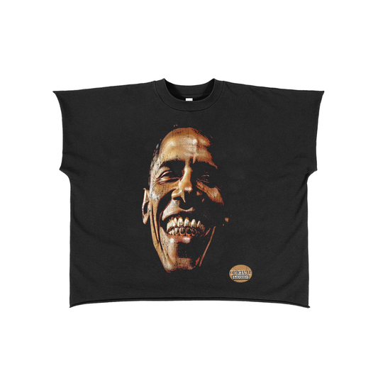 Original London "Presidential Status" Raw Edge Boxy Non-Shrink T-Shirt