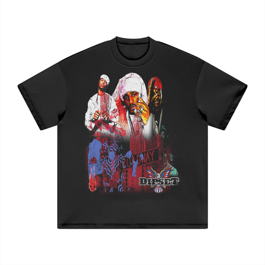 OMERTA "Diplomatic Immunity" Black Tee