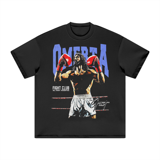 OMERTA "Jesus Fight Club" Black Tee