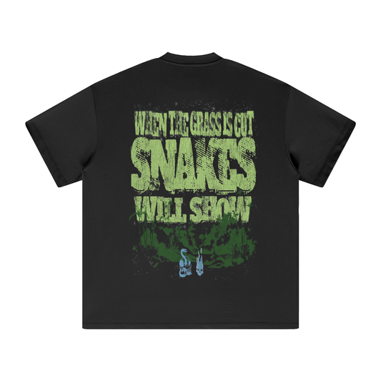 OMERTA “Snake In The Grass” Black Tee