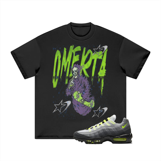 OMERTA "Smoke Ghost" Black Tee