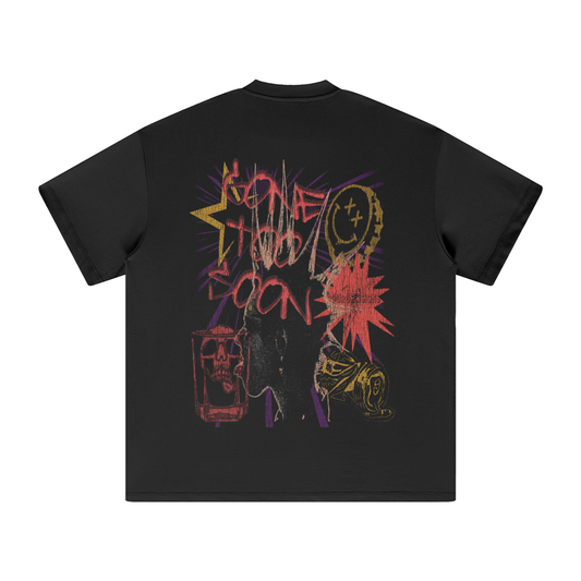 OMERTA "Hangxiety Sucks" Black Tee
