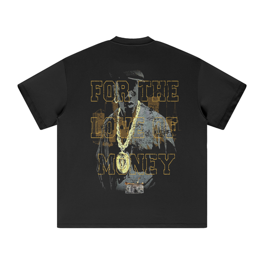 OMERTA "FOR THE LOVE OF MONEY" BLACK TEE