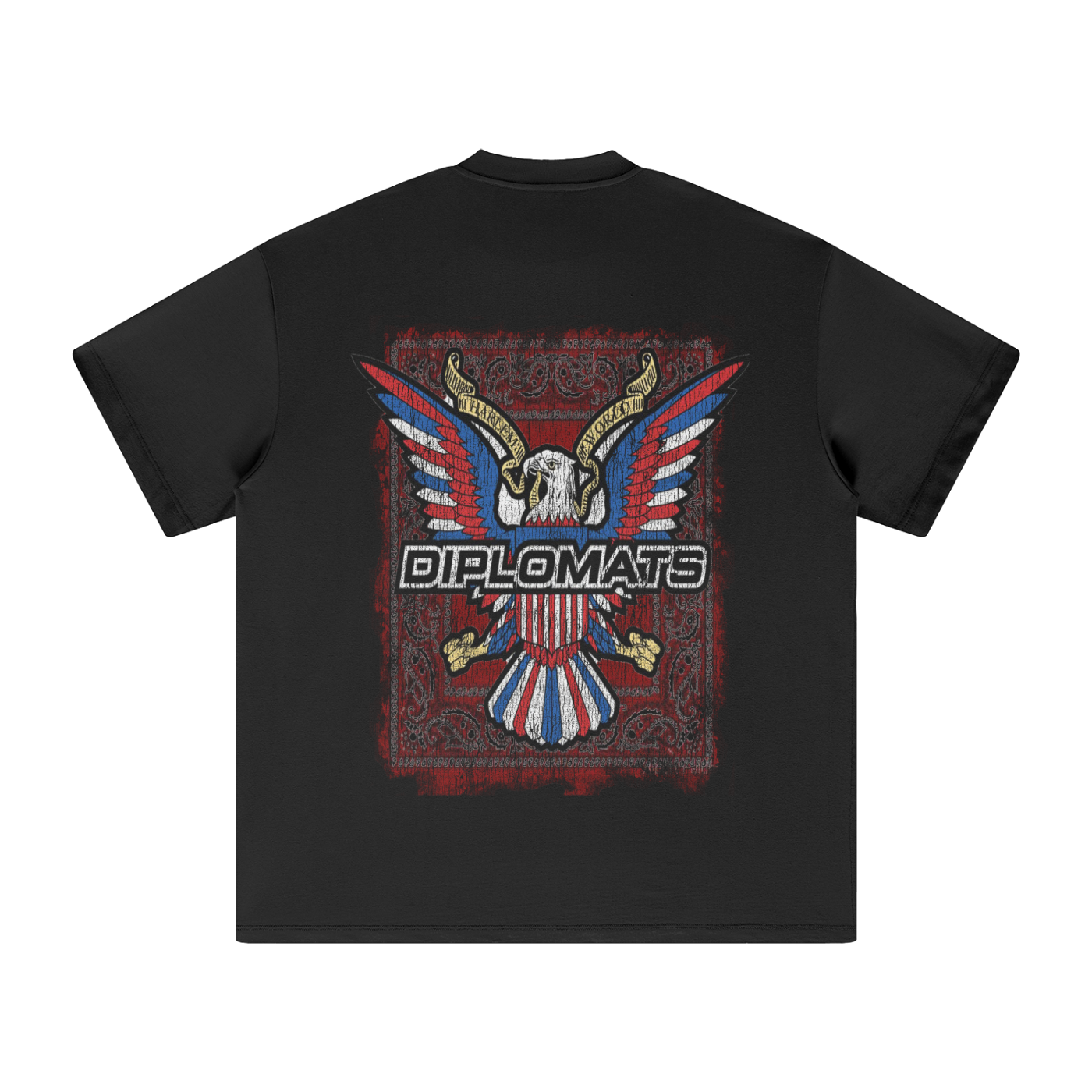 OMERTA "Diplomatic Immunity" Black Tee