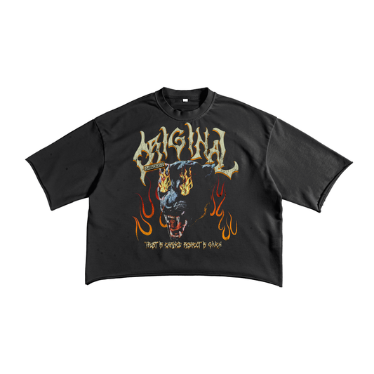 Trust Is Earned Black Raw Edge T-shirt
