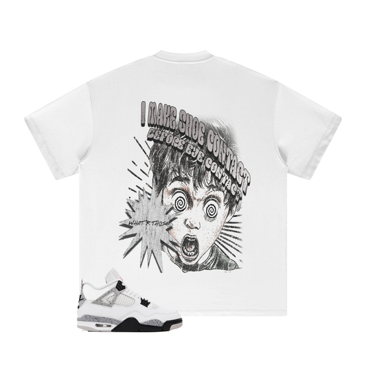 OMERTA "Feed Me Sneakers" White Tee